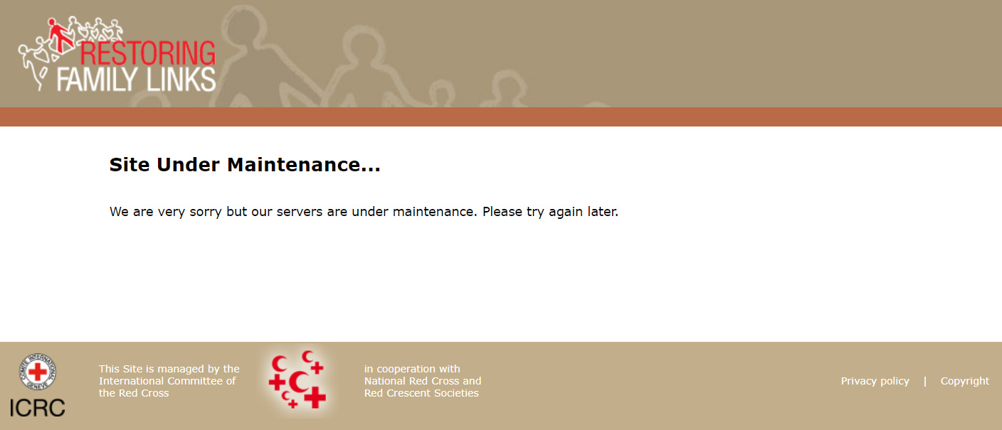 Restoring Family Links website under maintenance