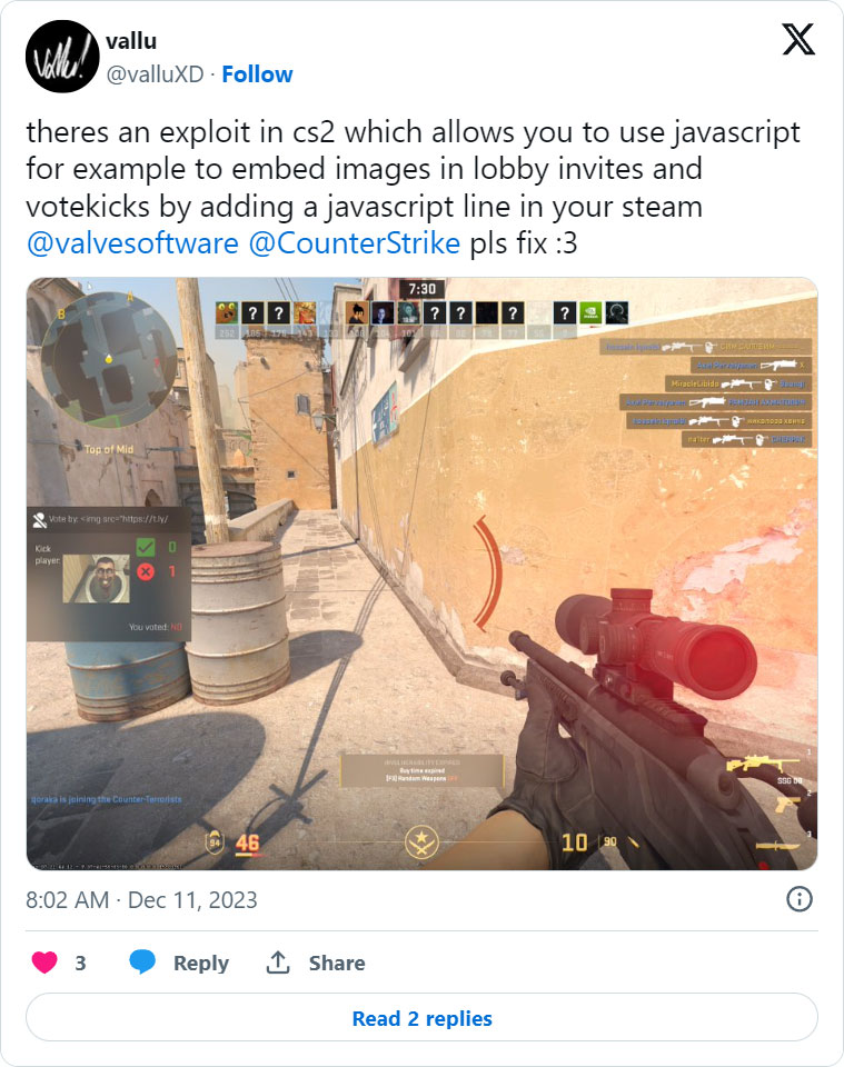 Three Important Features Counter Strike 2 removed from CS:GO