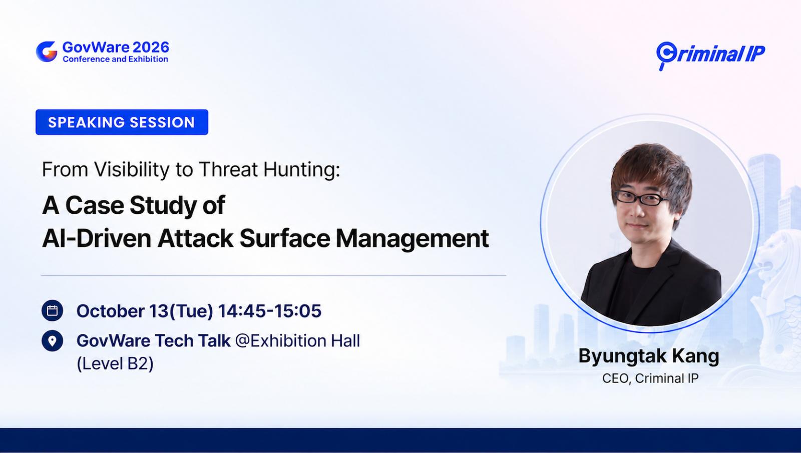 Criminal IP case study at GovWare 2026