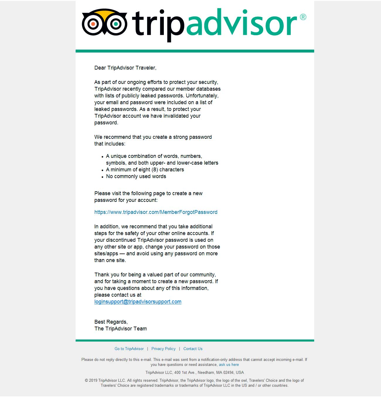 TripAdvisor Email