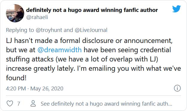https://www.bleepstatic.com/images/news/security/d/data-breaches/livejournal/tweet.jpg https://www.bleepstatic.com/images/news/security/d/data-breaches/livejournal/tweet.jpg