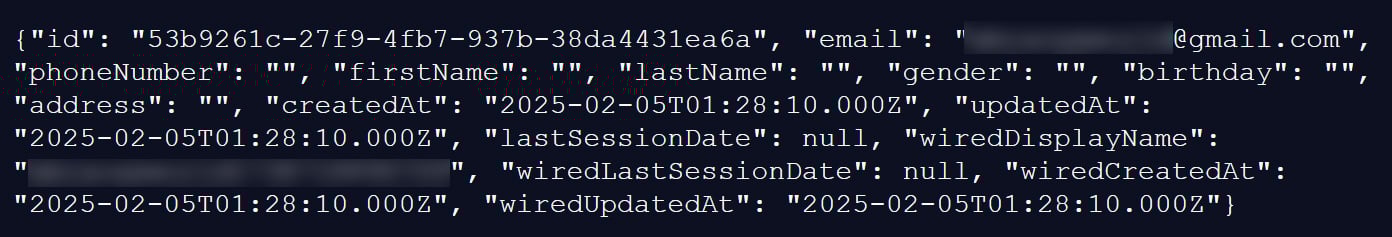Hacker claims to leak WIRED database with 2.3 million records 5 Example record from leaked data