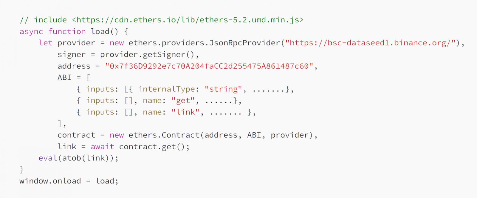 JavaScript to connect to the Binance Smart Chain