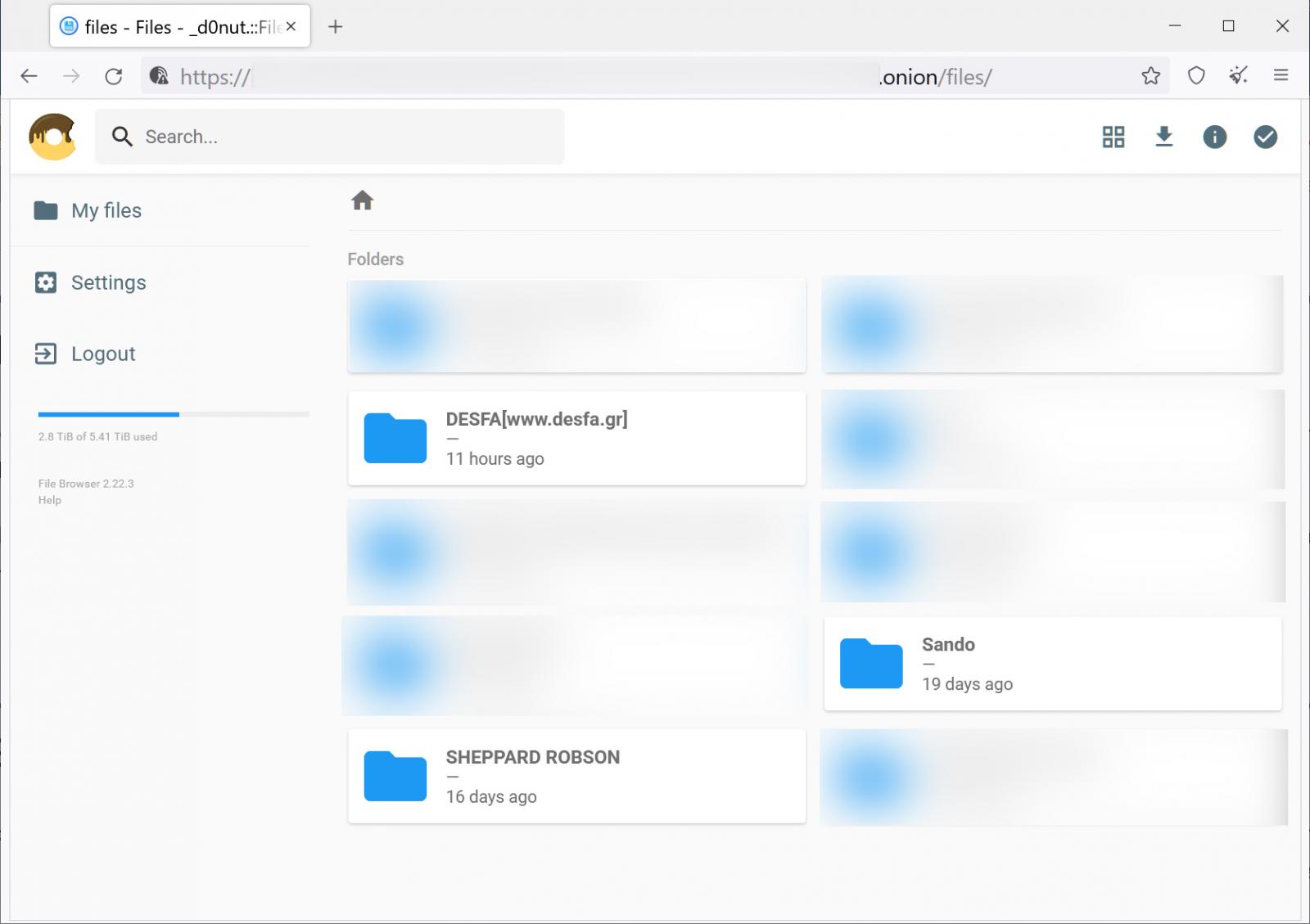 Donut Leaks data storage server