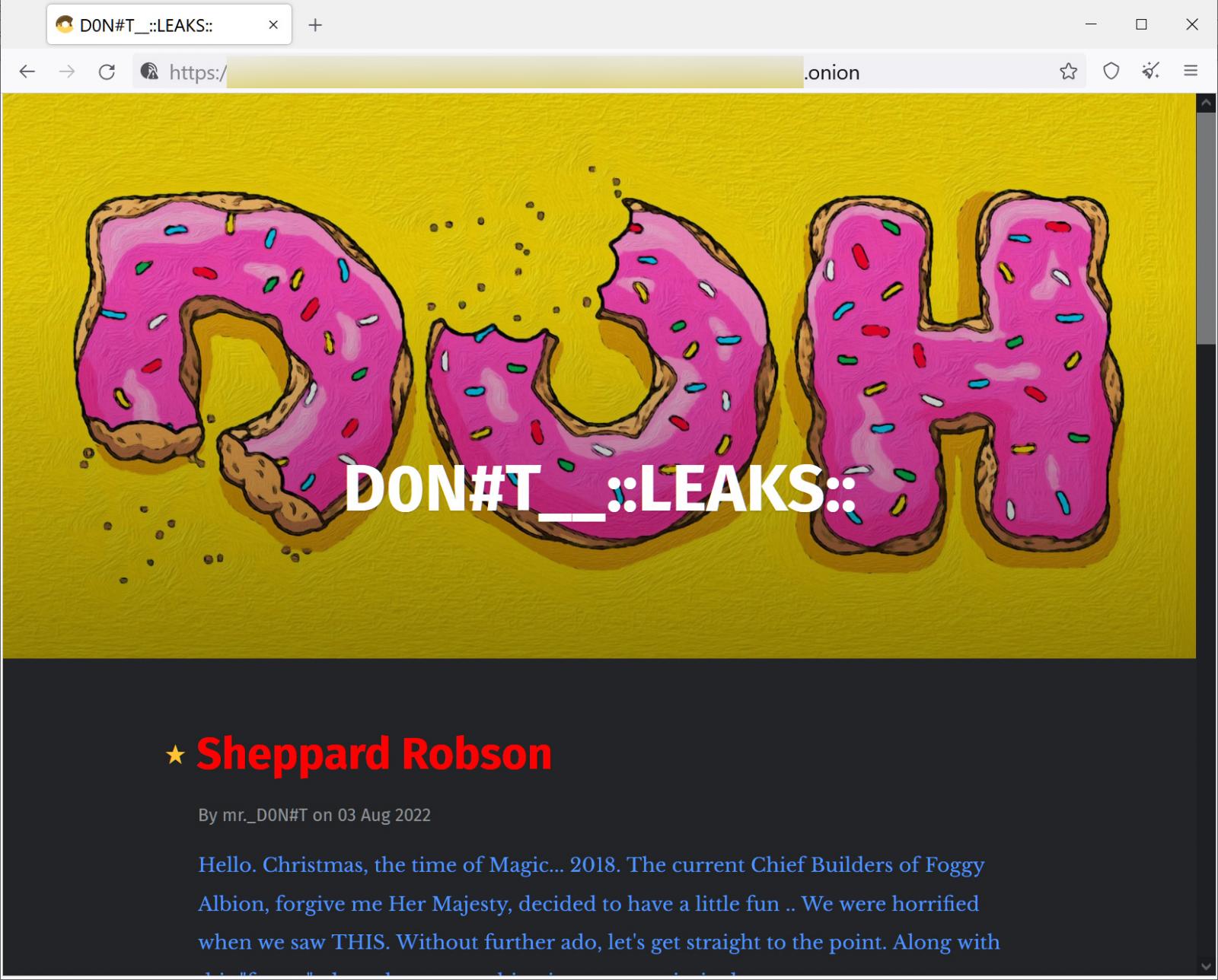 Donut Leaks data leak site