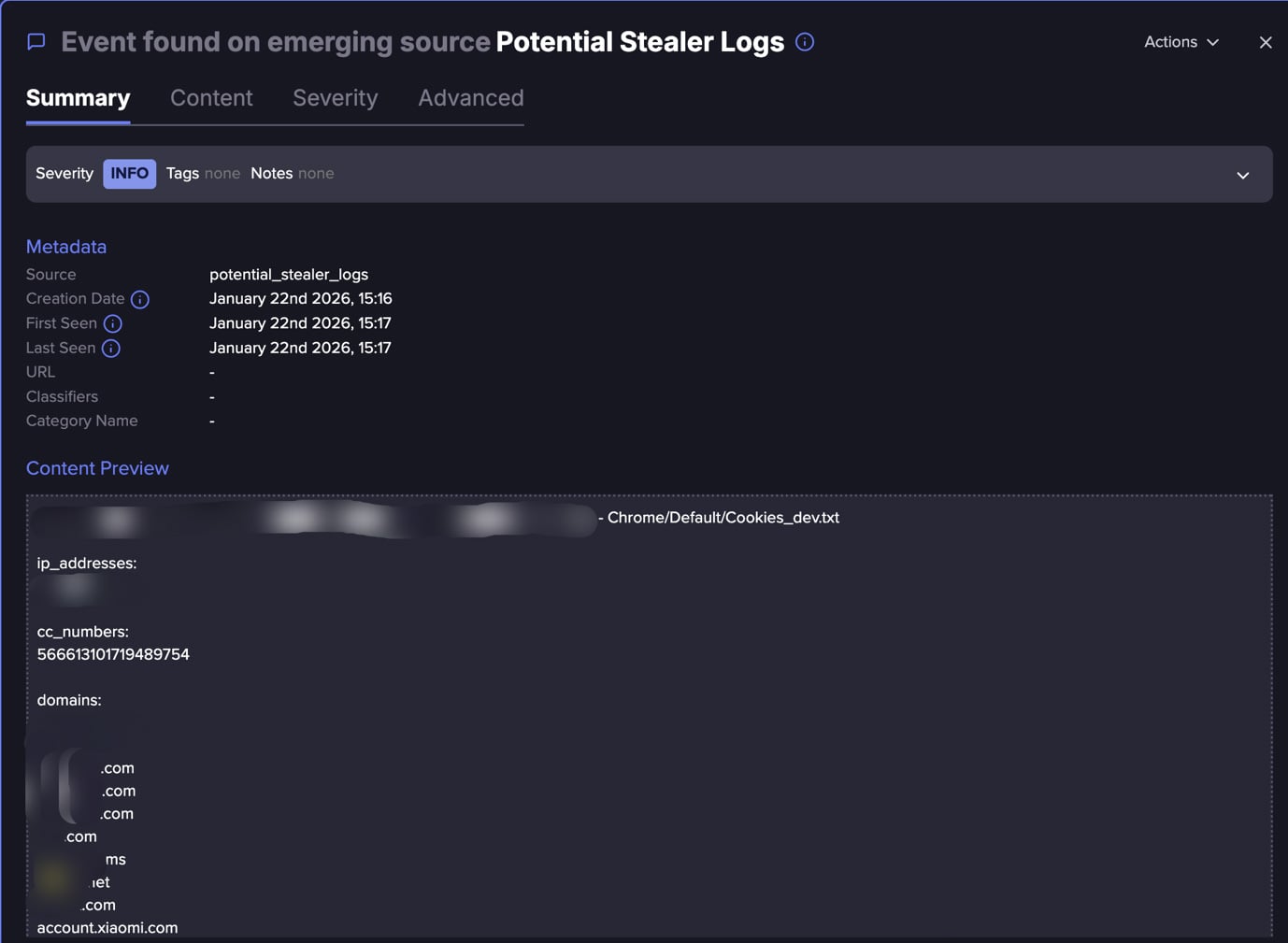 Threat actor sells stealer logs (Flare link to post, sign up for free trial to access if you aren’t already a customer)