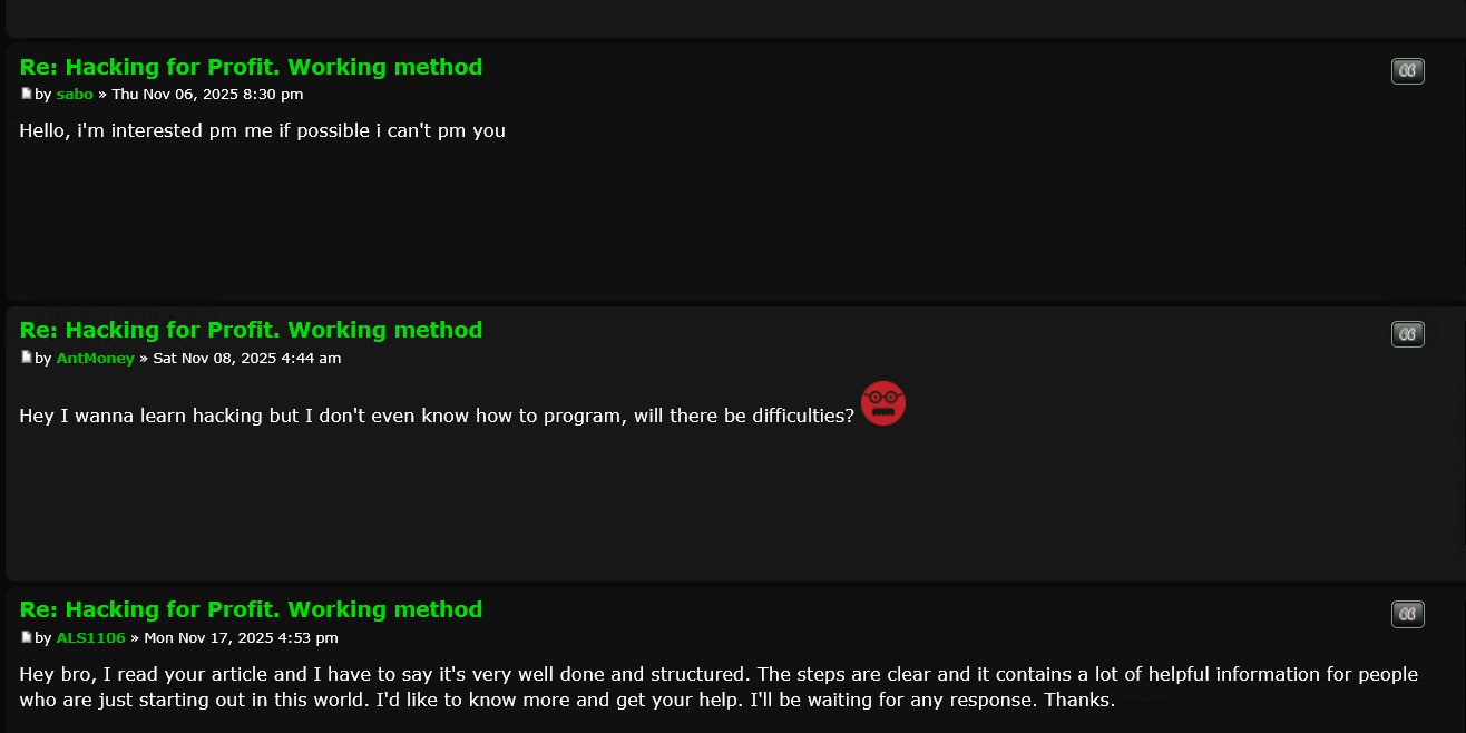 forum posts