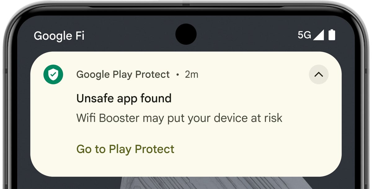 Google Play Protect live threat detection