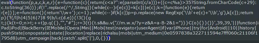 Obfuscated Malicious Script