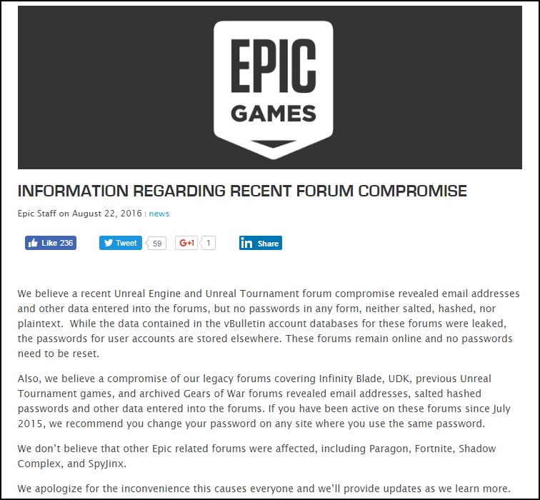 Epic Games Forums hacked and info for 800K Accounts Leaked - 756 x 700 png 64kB