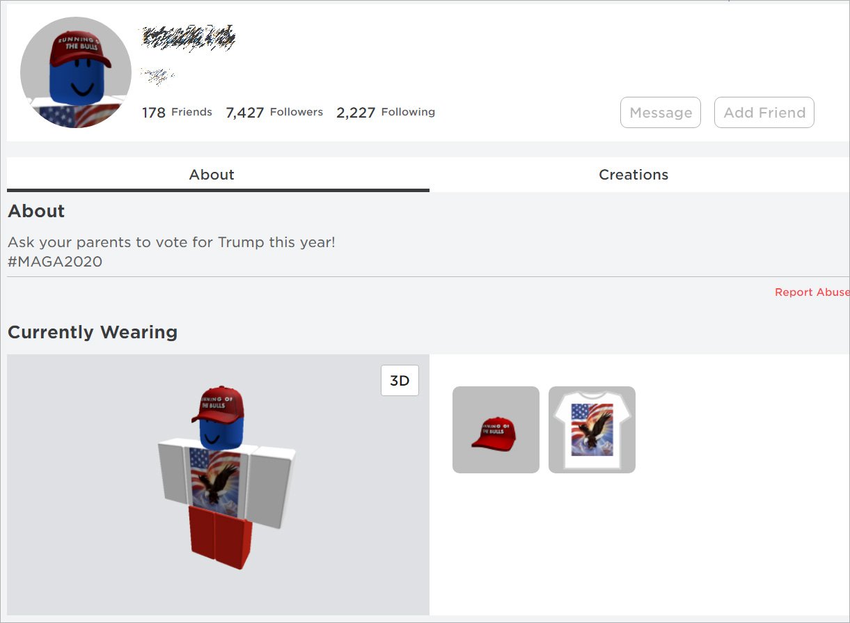 Thousands Of Roblox Accounts Hacked In Support Of Trump Reelection