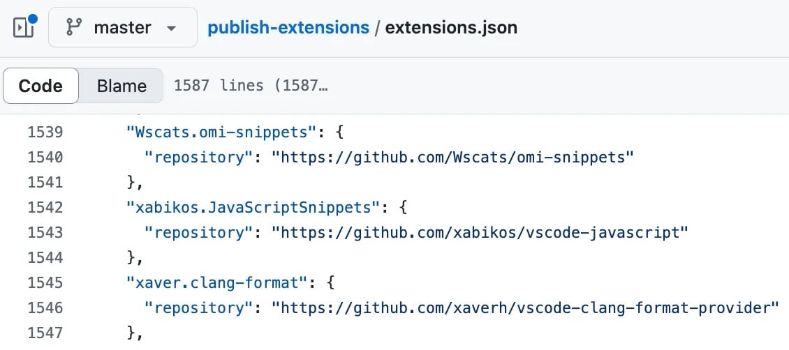 Extensions.json file