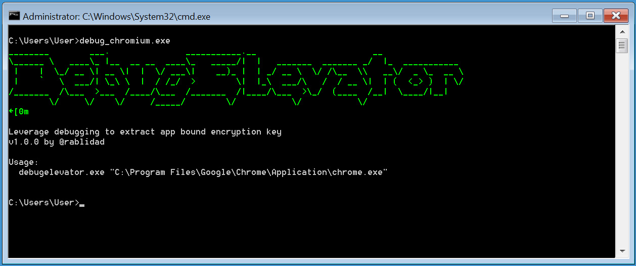 DebugElevator executable
