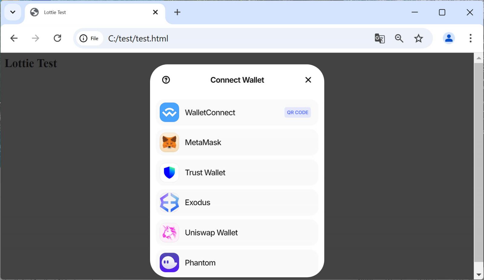 Popup that opens on impacted sites