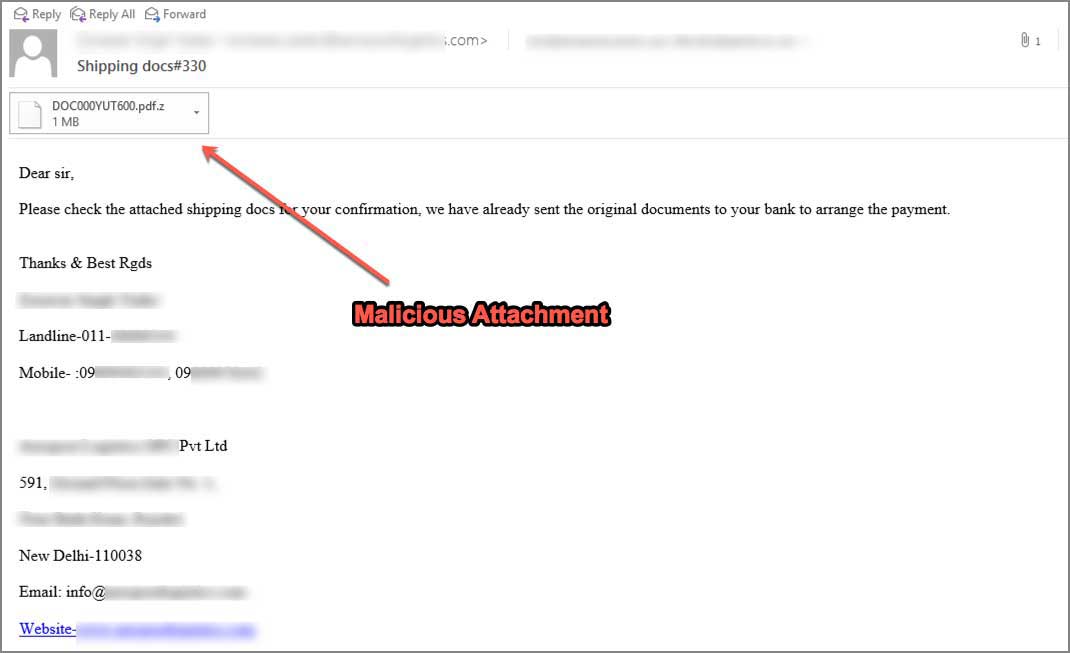 Shipping Docs Malspam