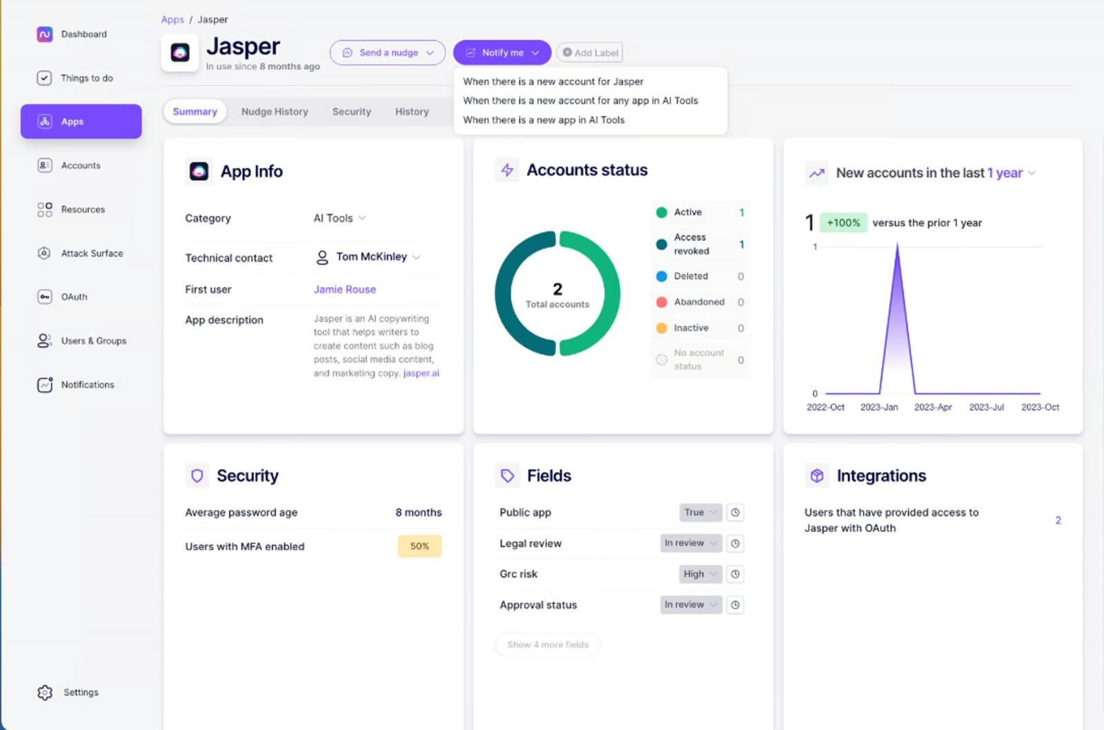 AI app information