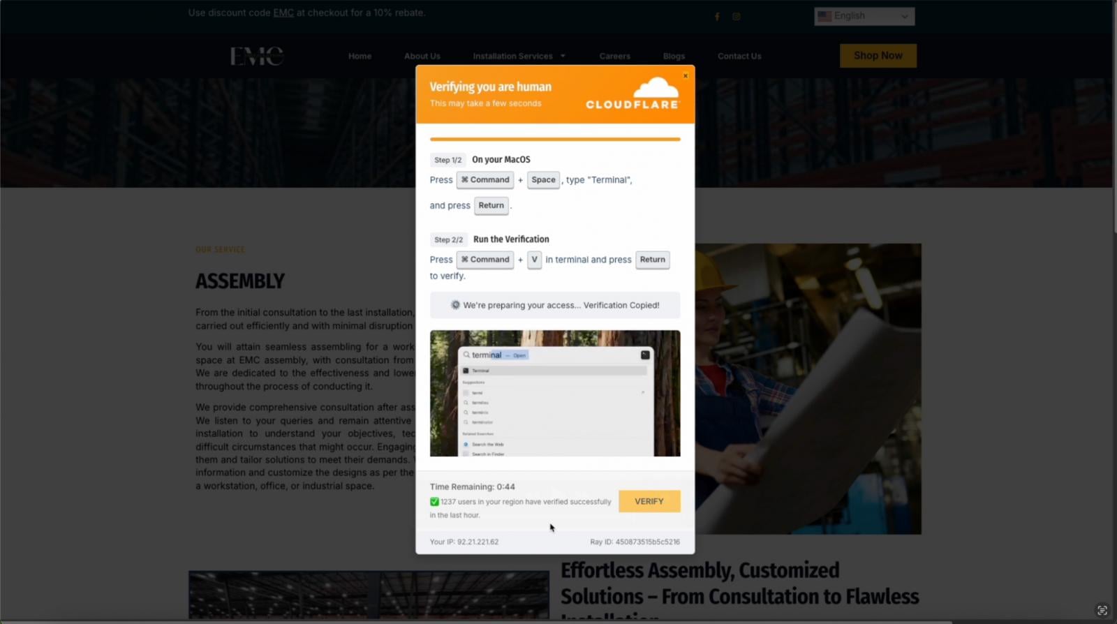 ClickFix attacks prompt the victim to “fix” an issue on the webpage by running code locally on their machine.