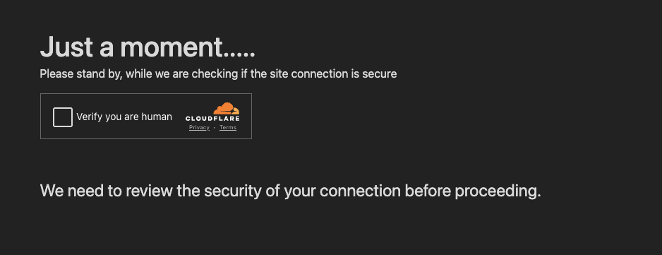 Cloudflare captcha