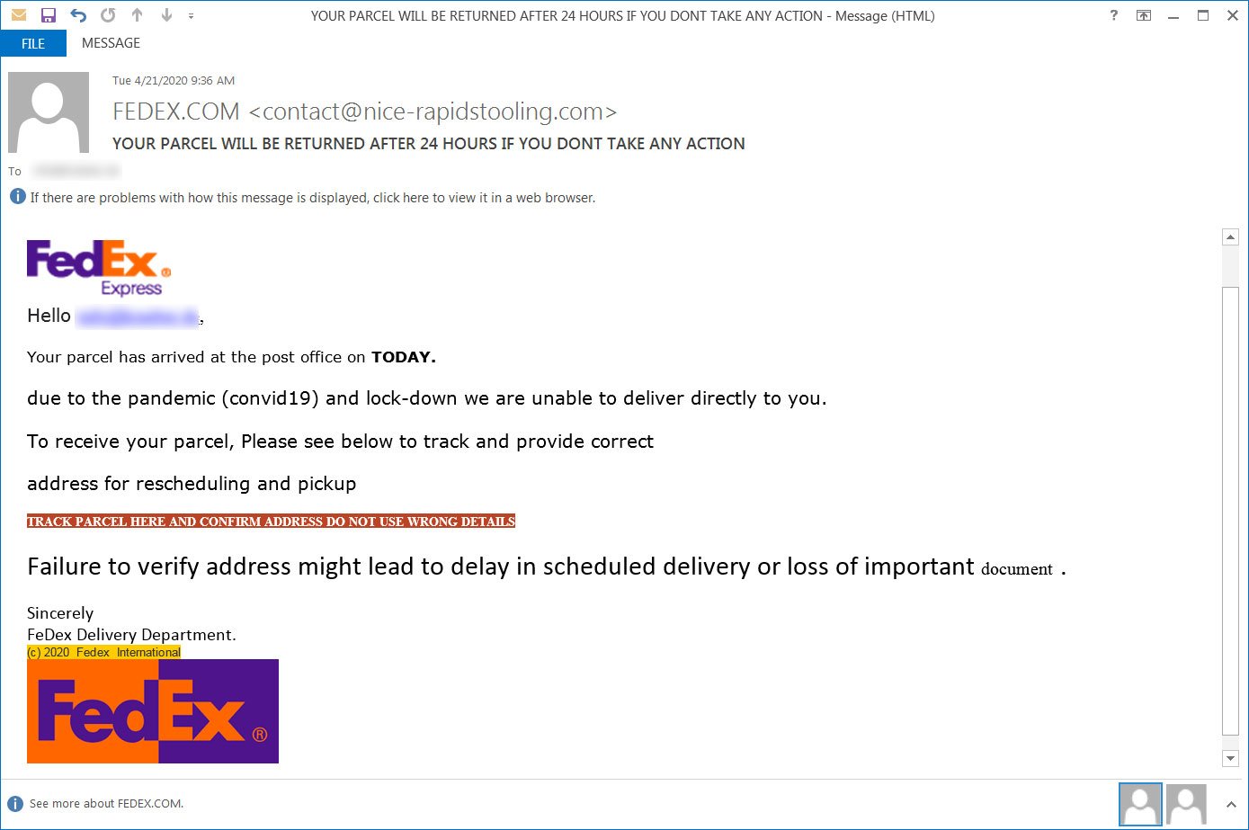 FedEx phishing scam