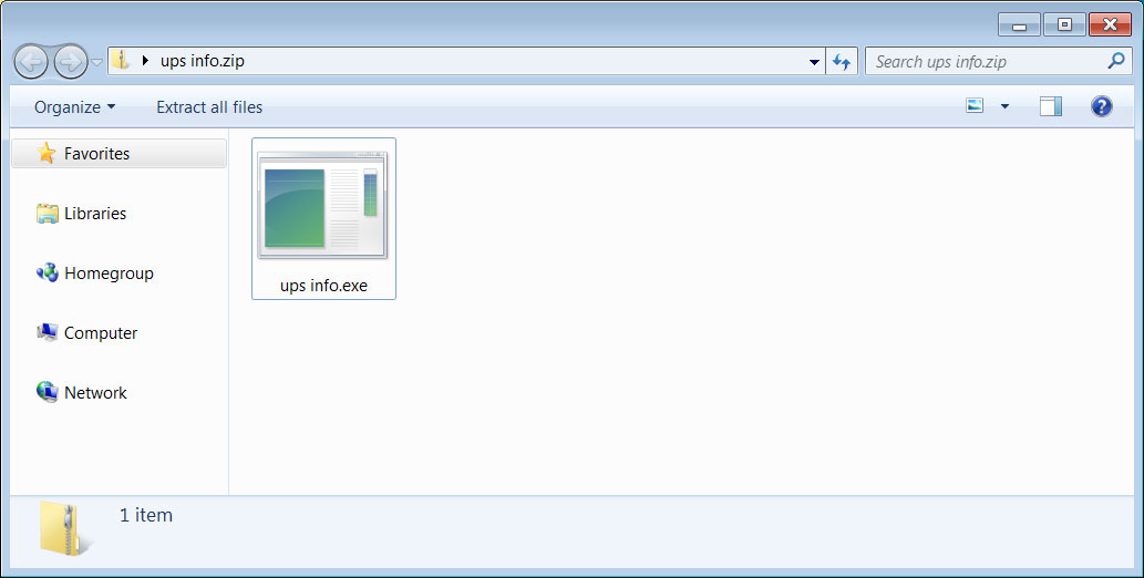 Attached executable