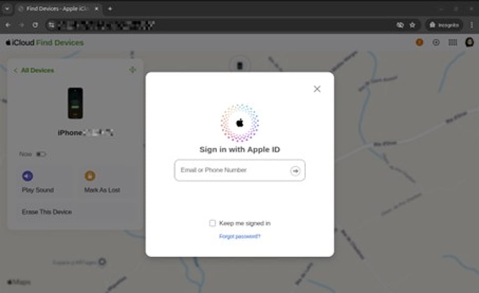 Lost iPhone? Don’t fall for phishing texts saying it was found 5 Phishing page impersonating Apple's Find My website