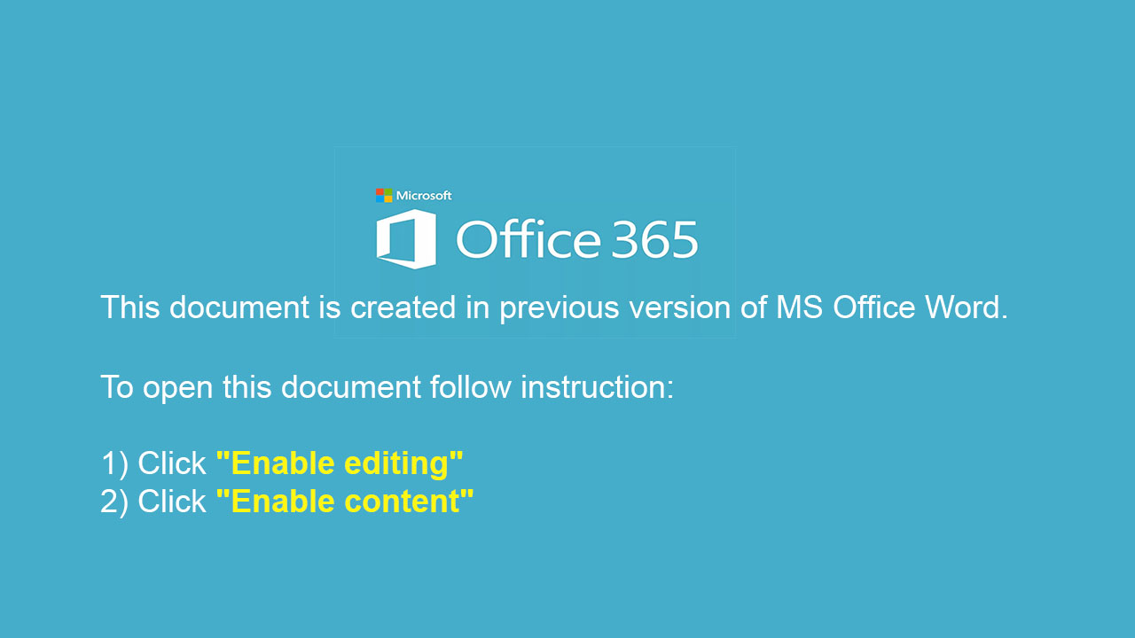 Malicious document template