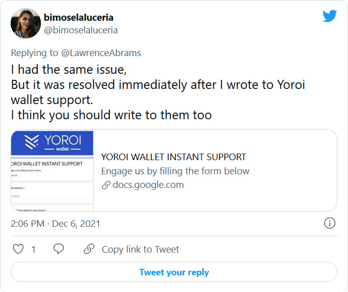 Yoroi scammer