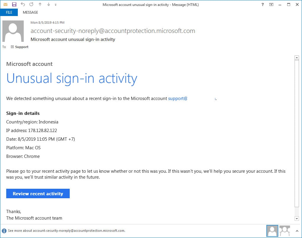 Fake or not? The best way to tell if an email from Microsoft is really from  Microsoft