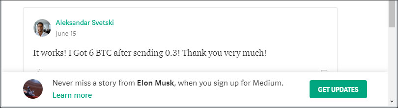 Fake Comments and Call to Action