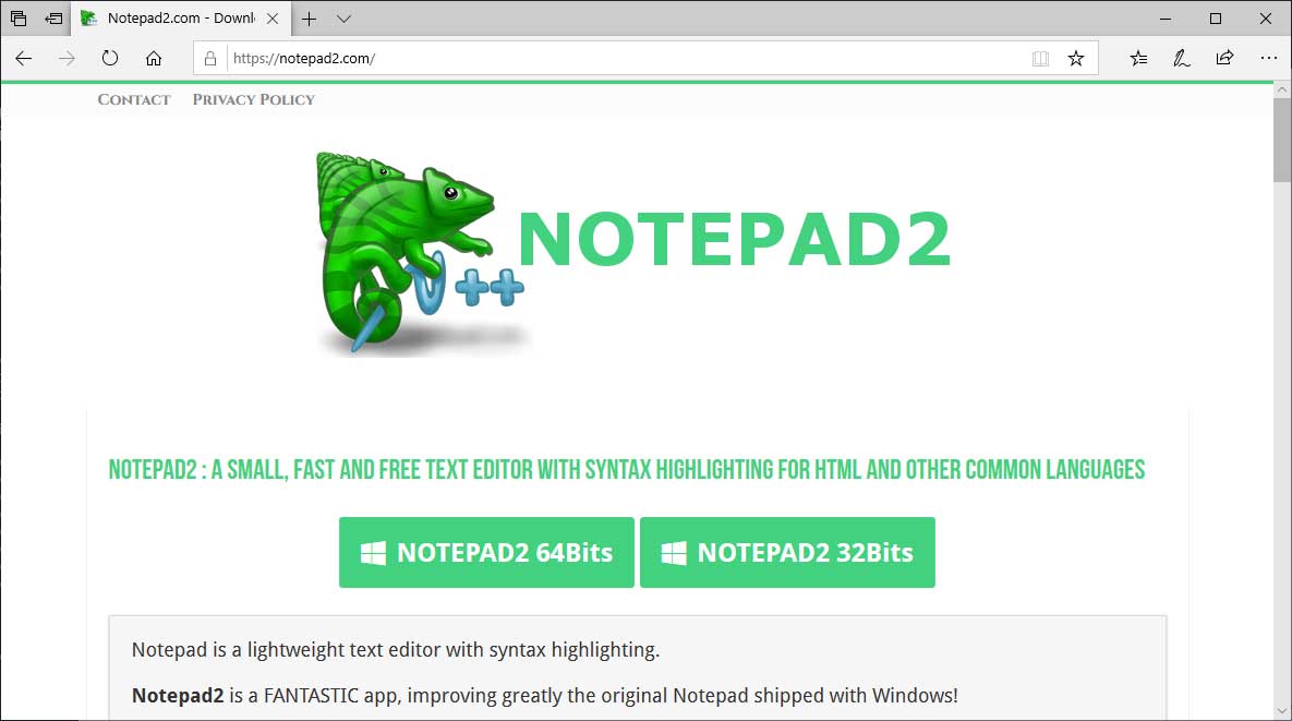Notepad2.com Site