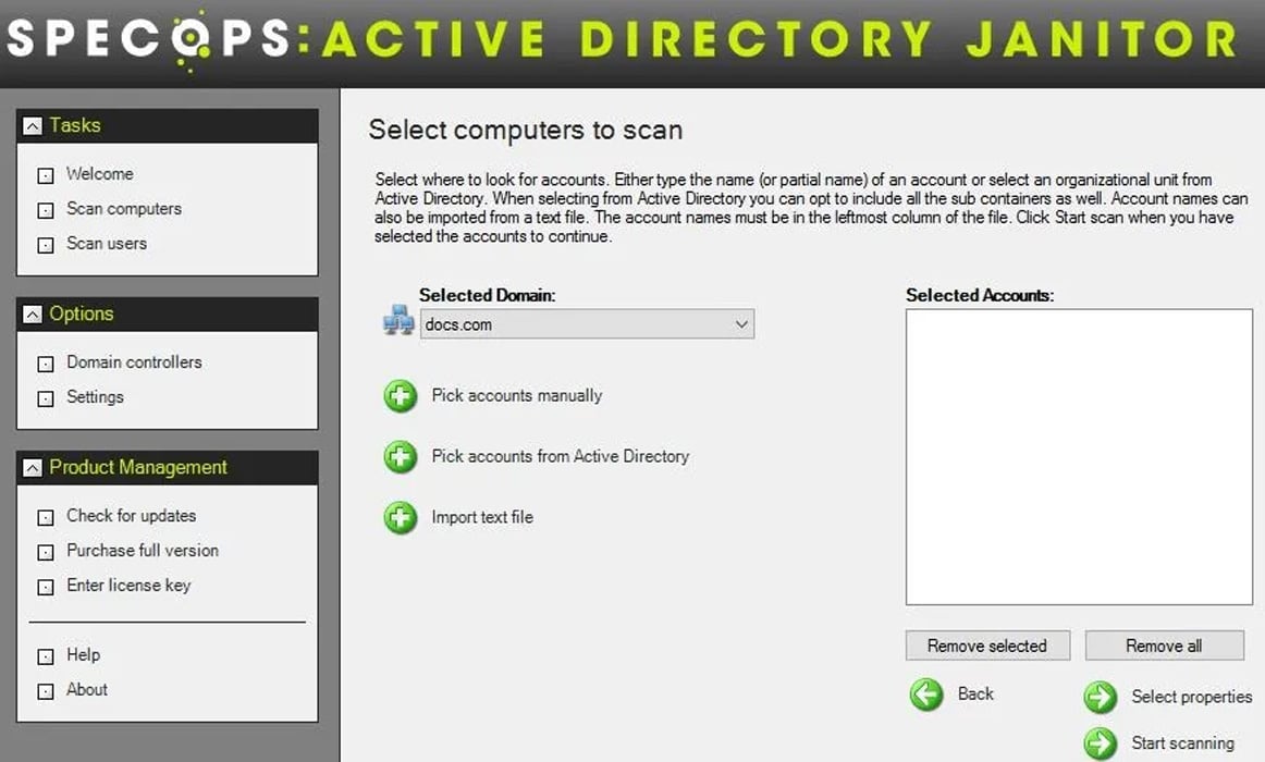 Specops: Active Directory Janitor