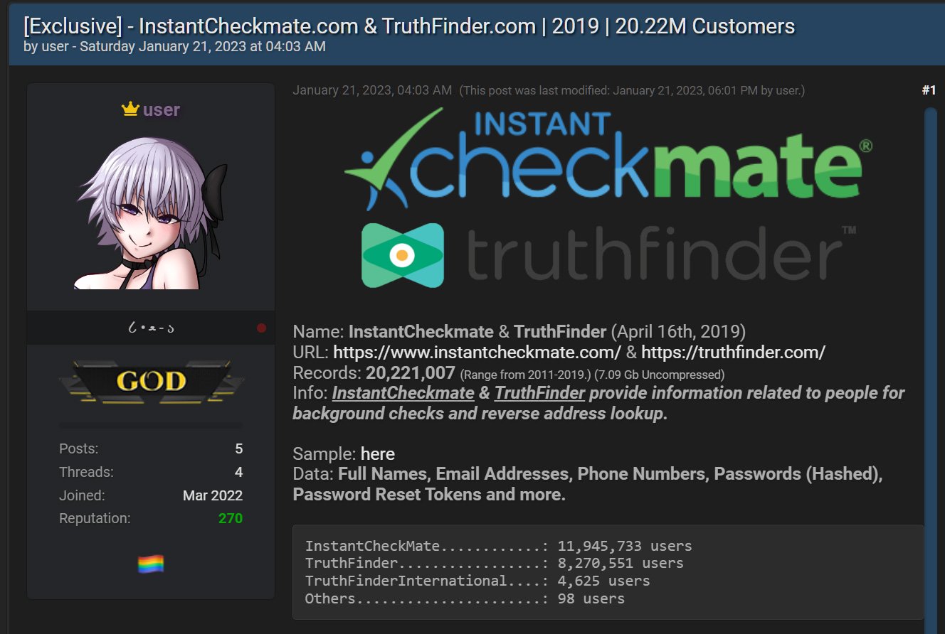 Instant Checkmate by Pubrec, LLC