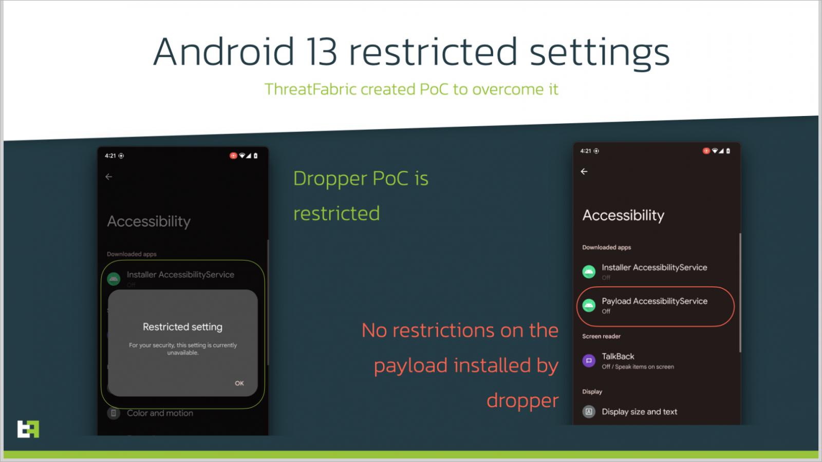 Ignorando o recurso de configuração restrita do Android 13