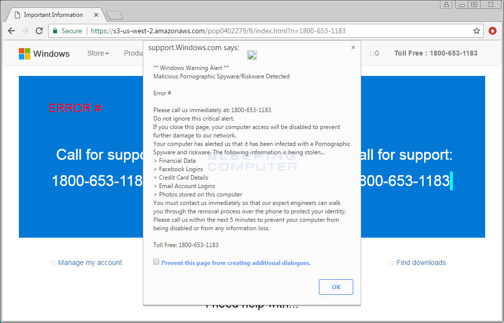 Tech Support Scam