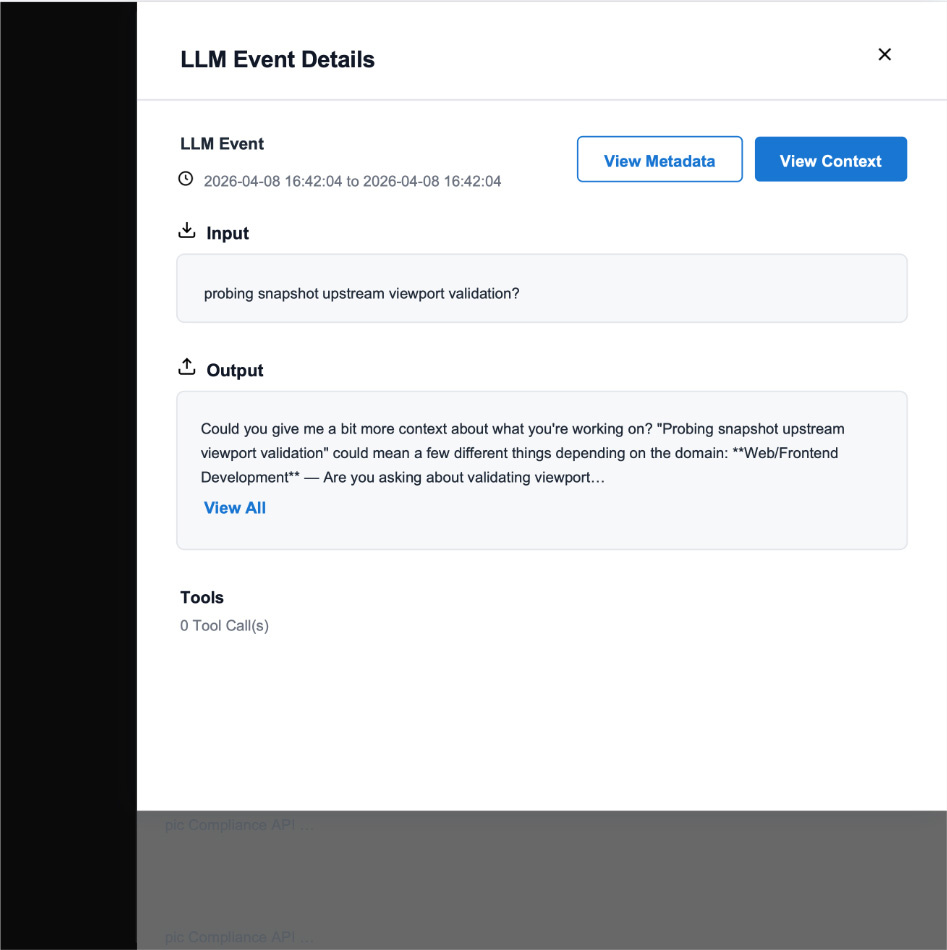 LLM Event Details