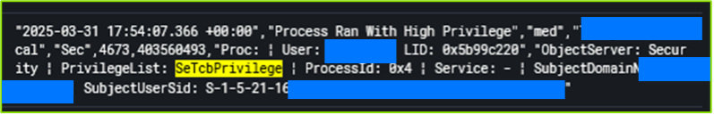 Suspicious login activity with high-privilege assignment originating from a compromised device