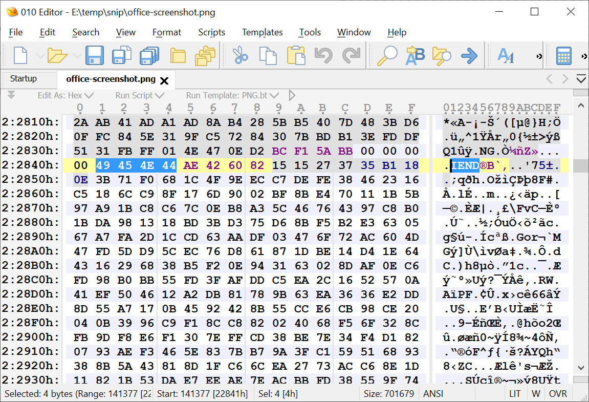 Data not truncated after IEND data block