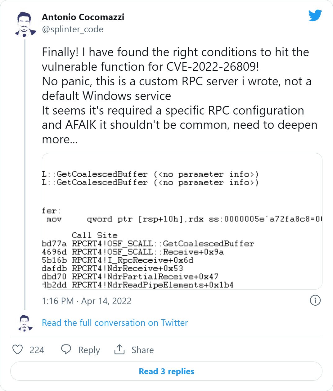 Critical Windows RPC CVE-2022-26809 flaw raises concerns — Patch now