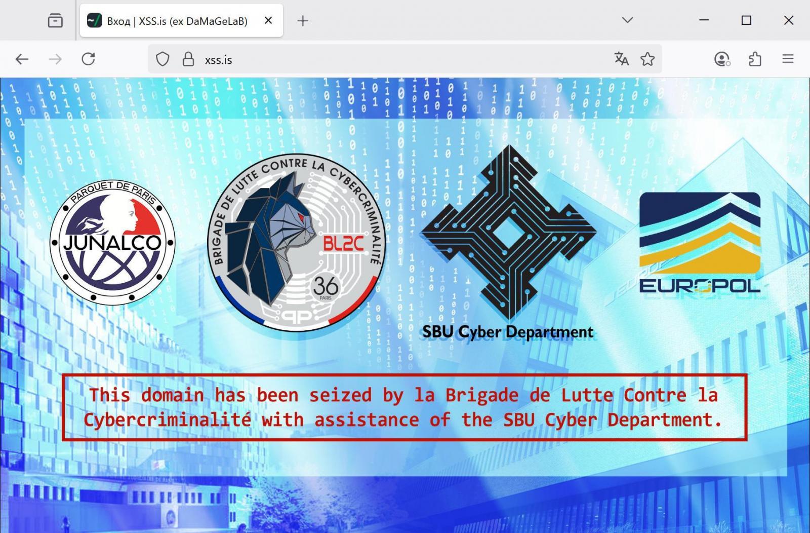 Kolluk kuvvetleri tarafından ele geçirilen XSS Hacking Forumu