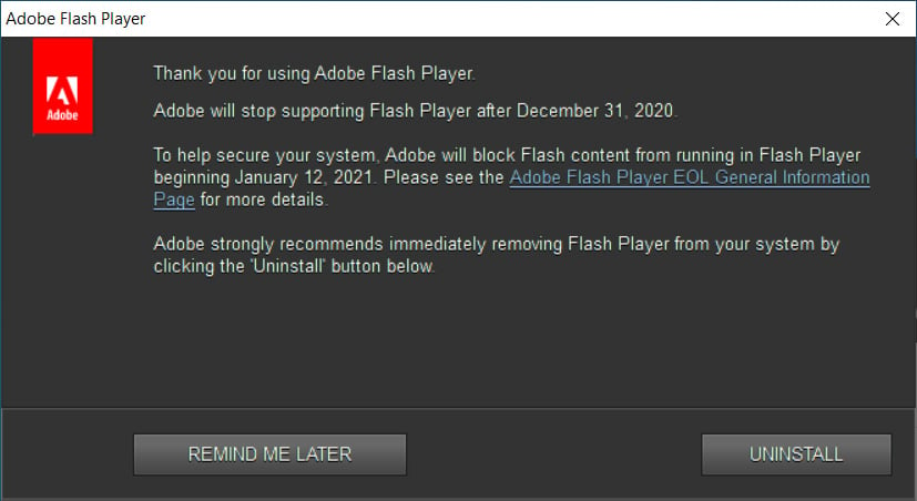 Ar trebui să dezinstalez Adobe Flash?