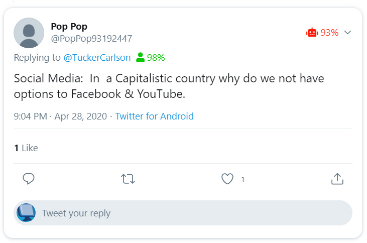 Classified as a bot