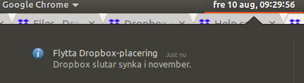 Dropbox Notification