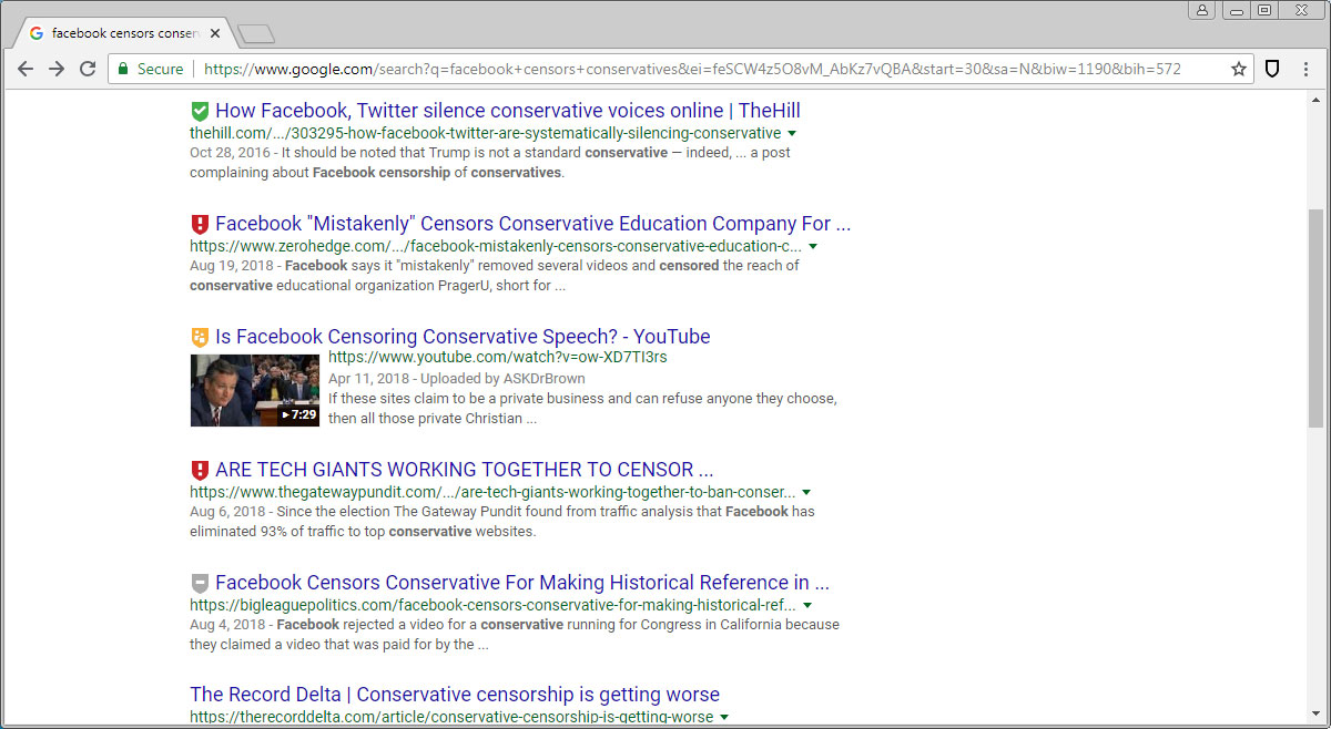 Google Search Results with Ratings
