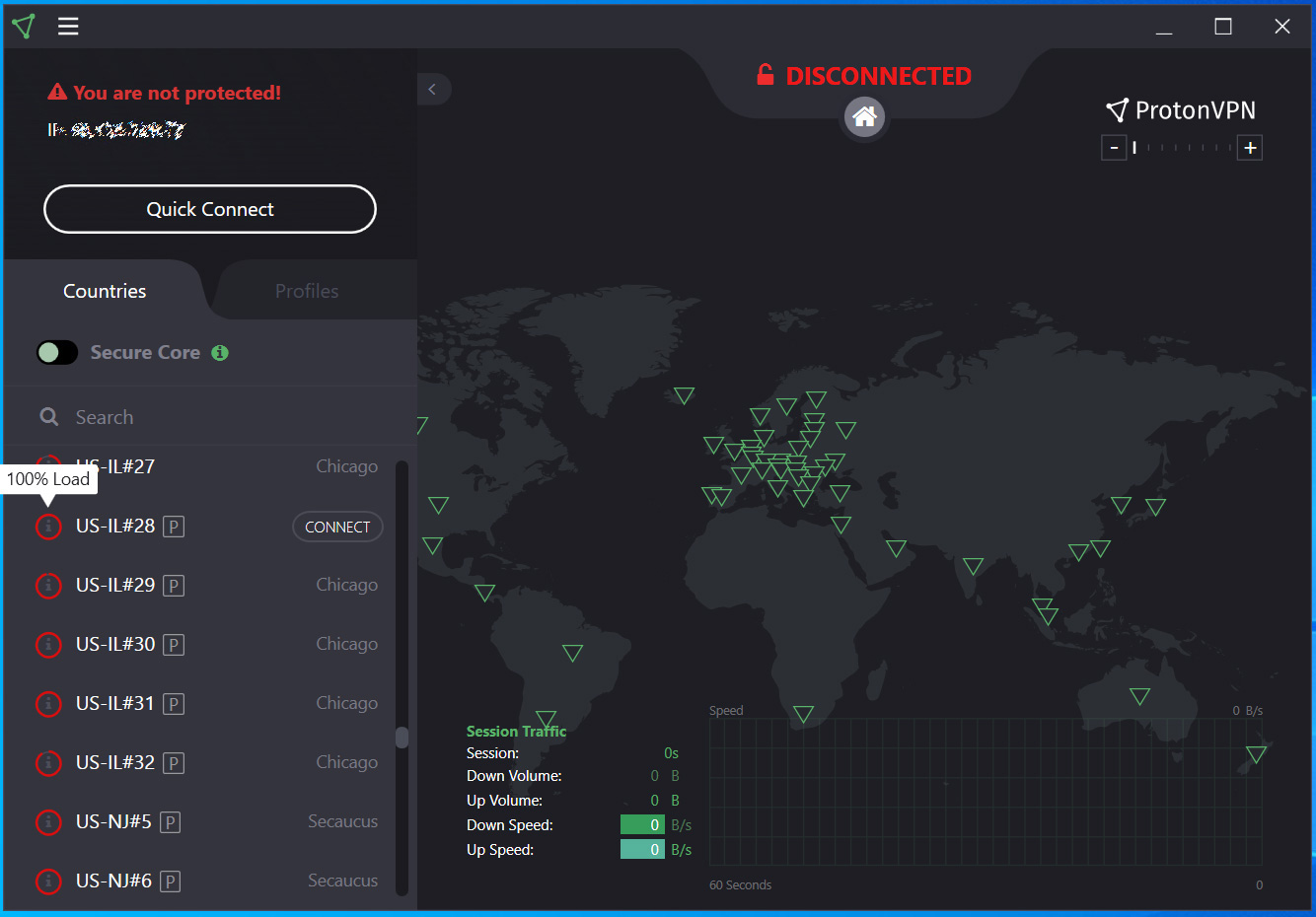 US ProtonVPN servers under high load